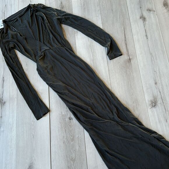 ZARA LIMITED‎ EDITION DRAPED DRESS GREY XS NWT - Picture 8 of 9